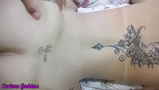 Curious Goddess - hot brunette milf small tits big ass doggystyle fucking