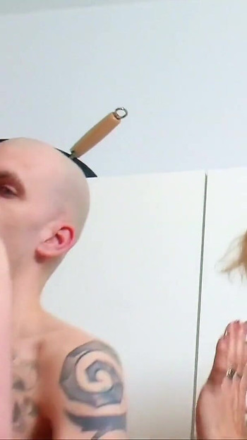Thrilling moment from "German Mature Joins old Wife and Big Dick Husband in Threesome"