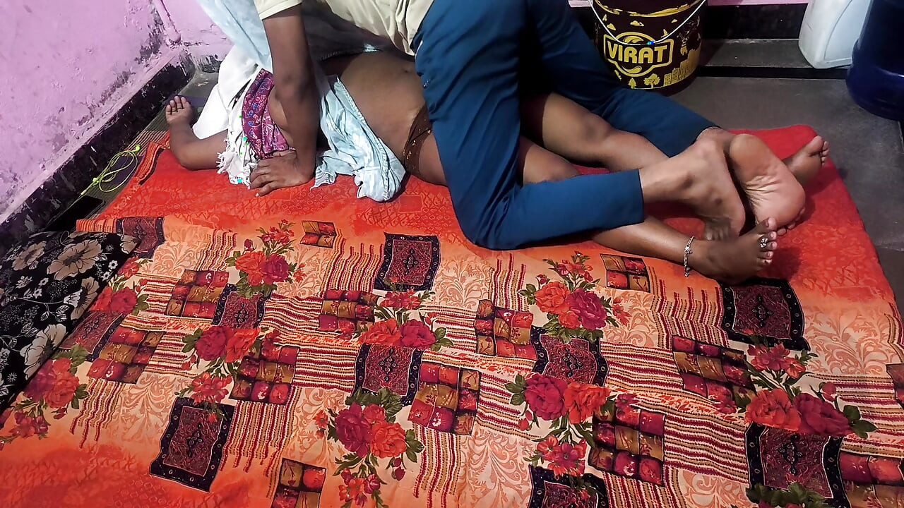 Boyfriend with his girlfriend in Village at his house, going hardcore pussy fucked Desi style.
