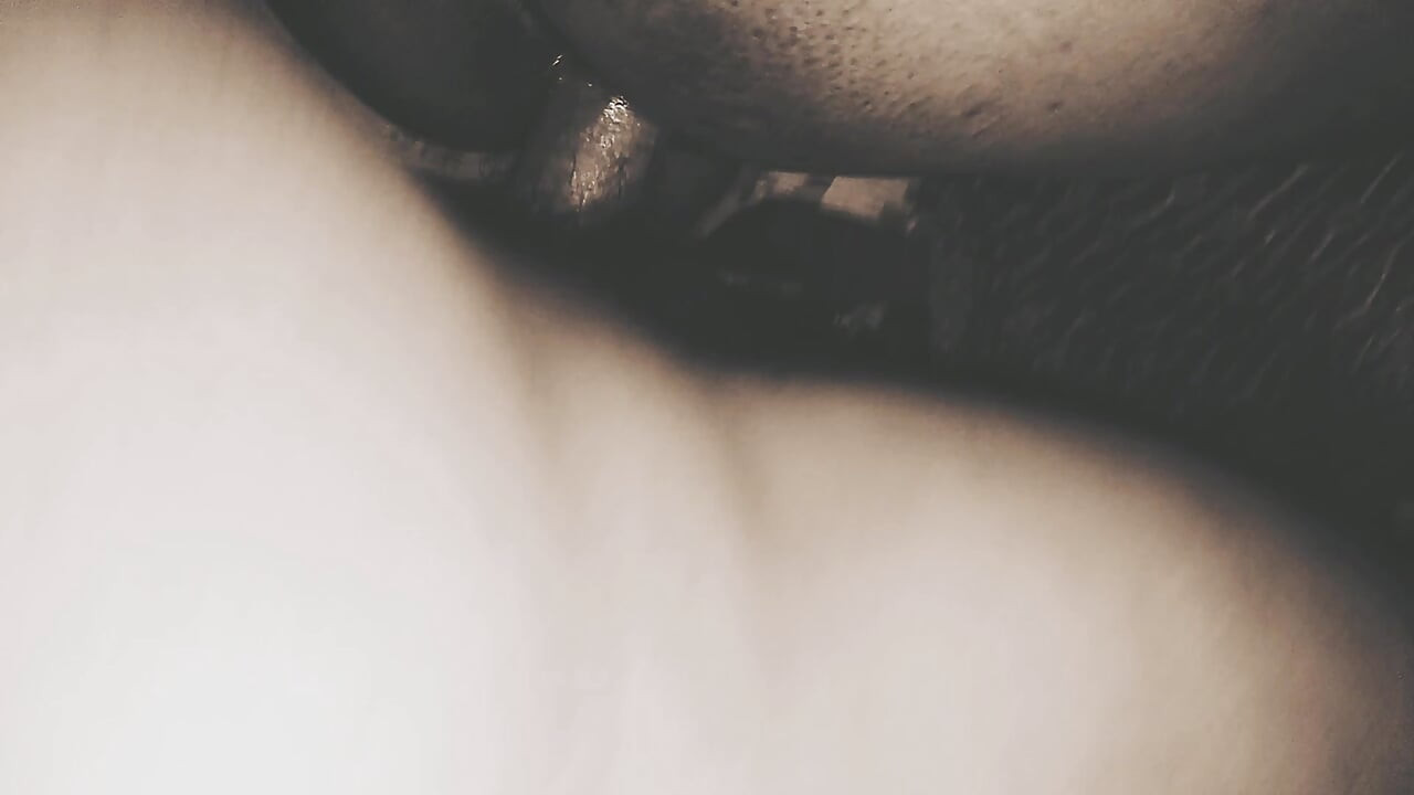 Romantic moment between husband and