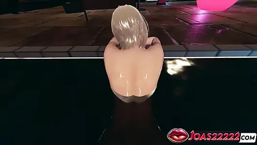 Kurumi Pool 3D Hentai - Spooning Pose Fuck, POV Anal Missionary, Underwater Doggystyle Cumshot