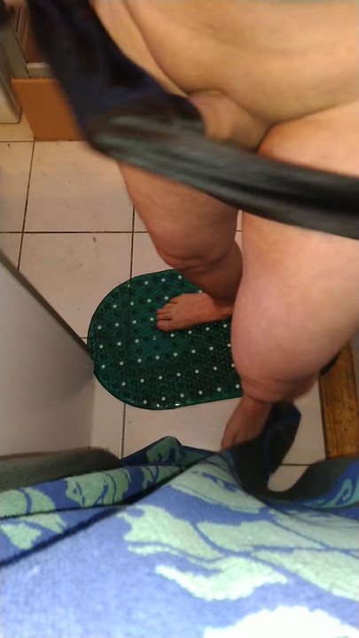 My silk nightie excites me so much that I rub myself until I ejaculate | Clip 2