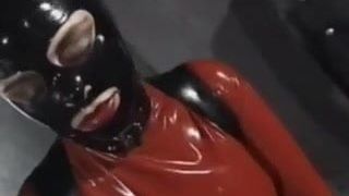 Rubber group sex and bdsm
