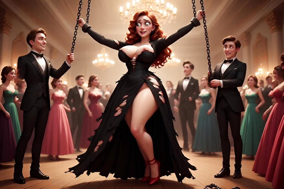 Public sex, prom, Redhead, animation, Uncensored Hentai, BDSM, Big Breasts, Funk