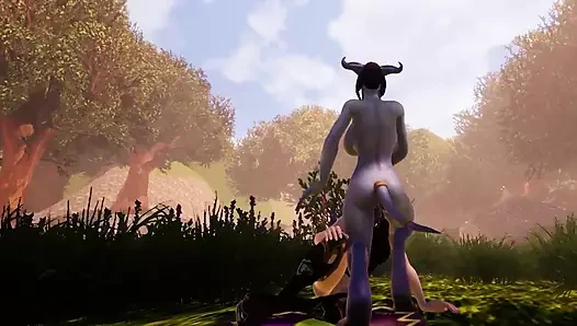 Warcraft Lll porn video – Draenei Futa Dickgirl Fucks Hot Elf  Warcraft Porn Parody