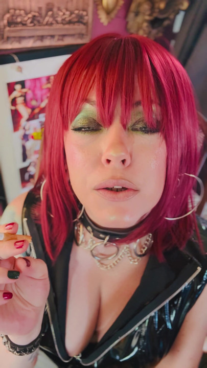 This PVC Hotwife Chain Smokes 2 Cork Cigarettes And Dirty Smoke Slave Talk - OMI OME Drifting Snap Inhales | Clip 1