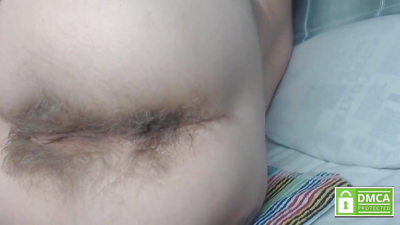Pink Beads in Hairy Asshole