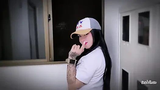 POV I Called My Neighbor Without His Wife Knowing to Suck Him on the Stairs