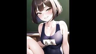 Hentai Anime Art Seduction of a Cheeky Jk Gerada por Ai