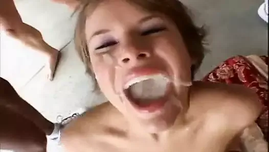 Spilled a lil cum but good swallow