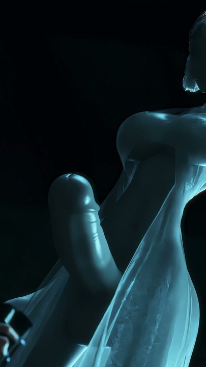 Riley the Ghost Gal Fucked by Futanari Big Dick Silver Lady - 3D Animation