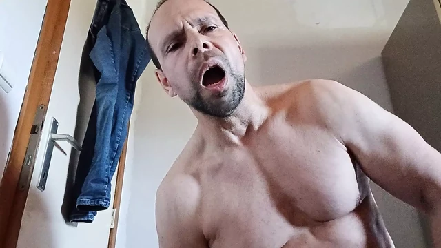 I jerk off my cock and I dildo my ass