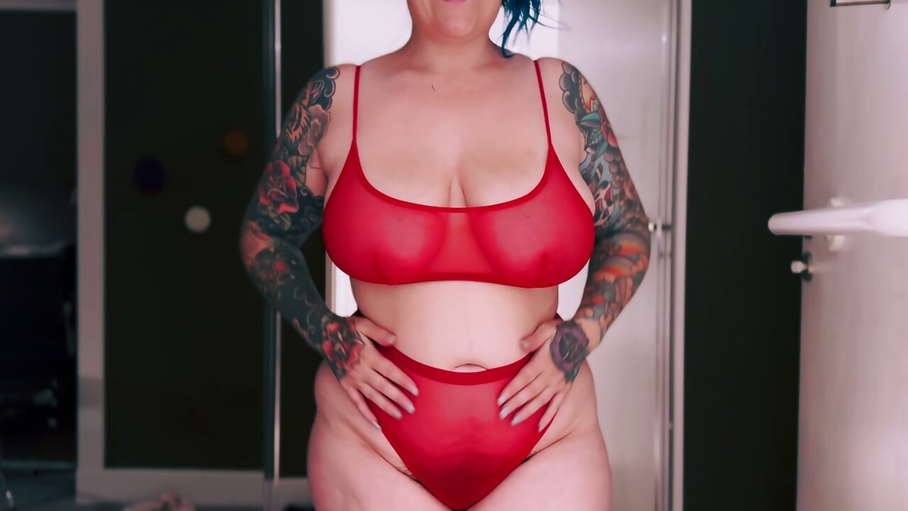 Curvy British MILF Tries On Sexy SHEIN Lingerie Tattooed & Busty PART TWO