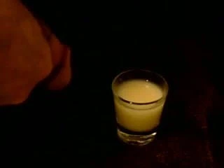 I test if a shotglass full of cum will cure a hangover...