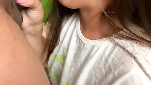 My Stepsister Seduces Me with Her Big Ass in Pijamas Thong in the Bathroom