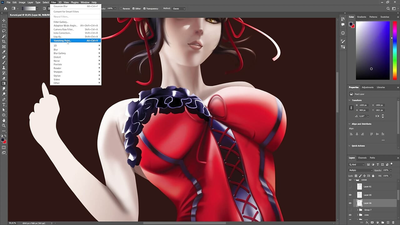 Kurumi timelapse sfw date a live