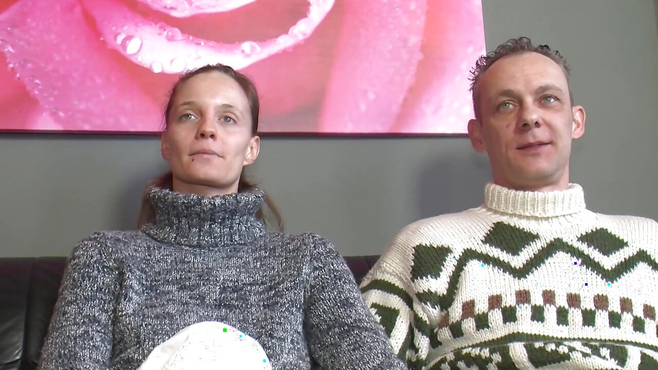 Horny Woman Sucks Two Cocks Alternately