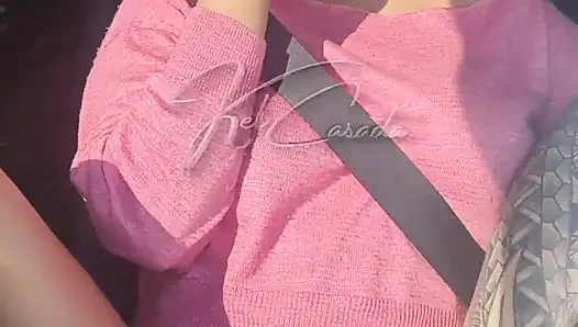 I Took Advantage of a Car Trip to Sp to Tease the Truck Drivers a Little