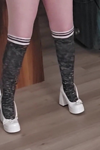 Stomp Shoejob Tout En Blanc (1 Er Partie)