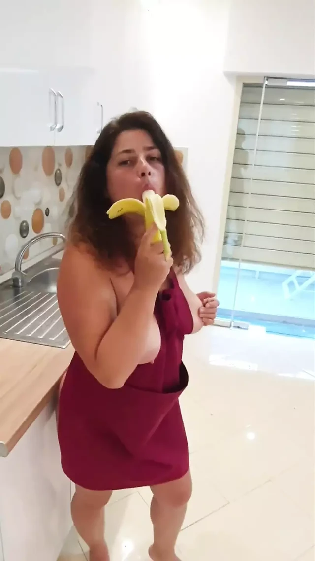 Hot Housewife in the Kitchen