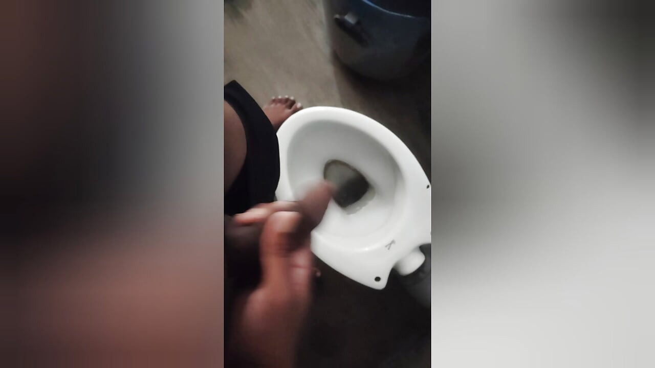 Handjob& cum in sink hole & pissing