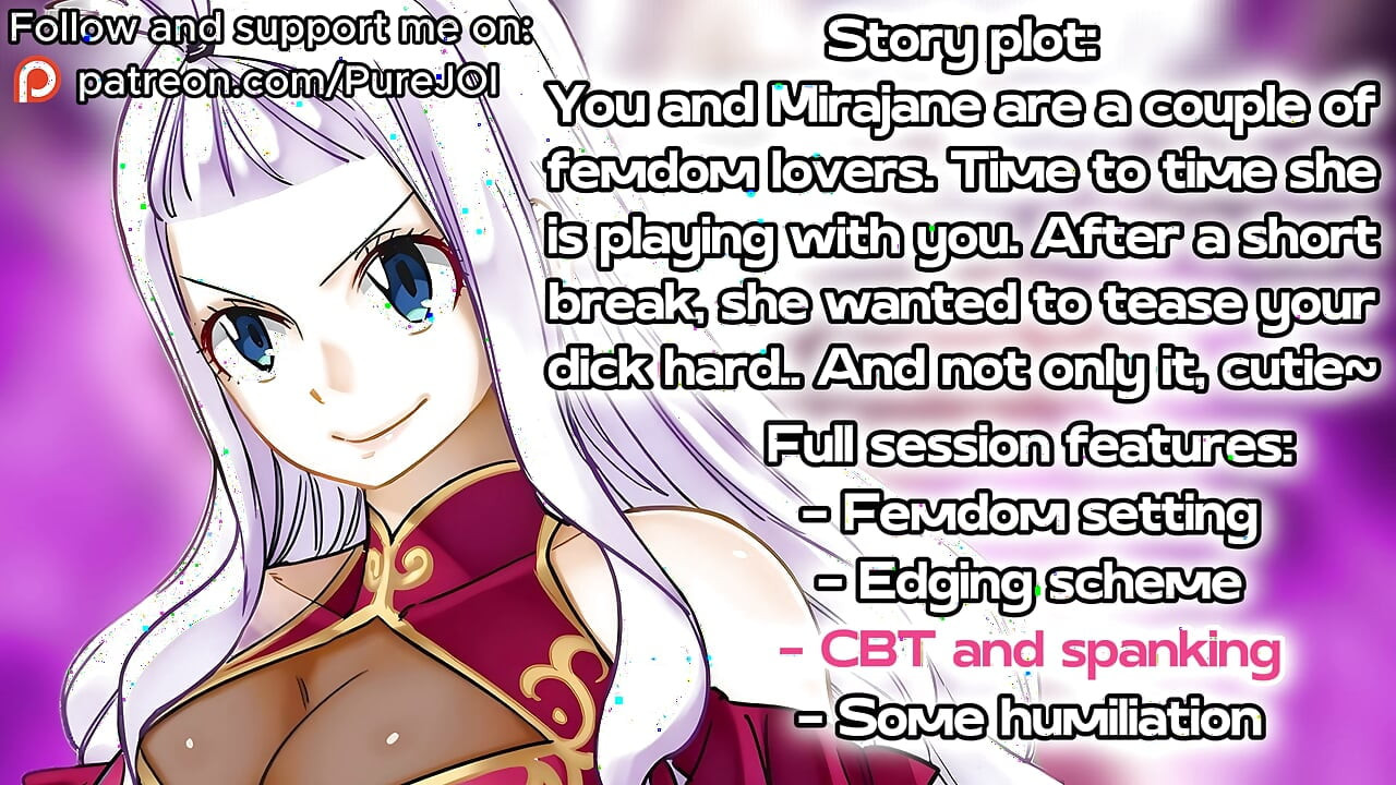 You have endured another Mirajane's femdom session (CBT JOI)