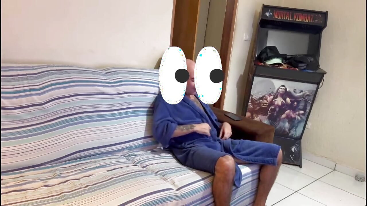 Stepfather Masturbates to Stepdaughter While She's Using the Bathroom