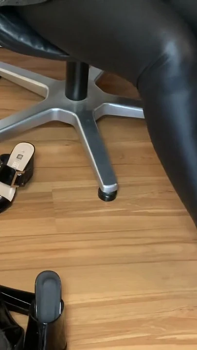 Stunning moment from "Black Mules and Nylon Feet Fetish"