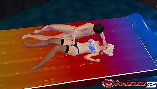 Mila pool 3D Hentai: Fingern, anal vibrator & wasser muschi lecken Squirting unzensiert