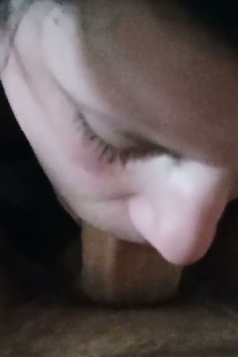 Real Homemade Wife Sucking Big Cock with Cum on Her Face