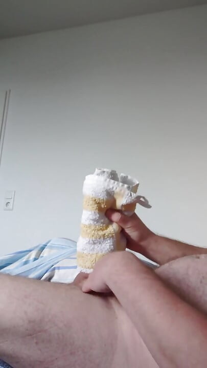Small Cock Having Fun with the Towel