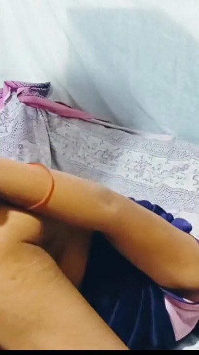 Fucking my wife's ass with my finger after massaging her for the first time. | Clip 1