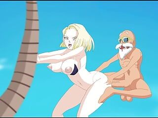 Android Quest For The Balls - Dragon Ball Μέρος 2 - Καυλιάρικο μπικίνι Android 18 από MissKitty2K