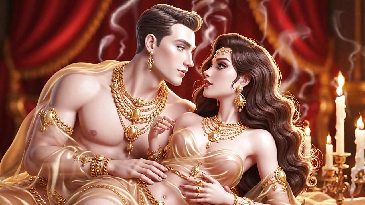 Desi Couple Ki Full Night Passion – Gold Jewelry Mein Sexy Bhabhi Aur Muscular Husband Ka Hot Bedroom Romance