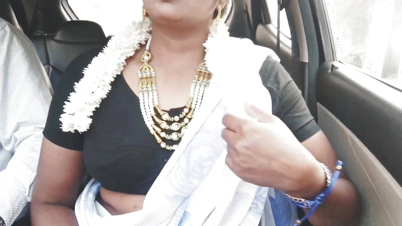 Indian Bhabhi Car Sex. Telugu Bhabi Car Long Drive for Fucking with Stepson