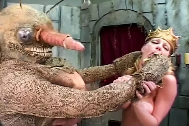 Busty slut get all her holes fucked on alien spaceship