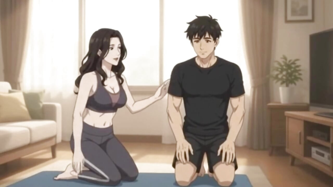Private Yoga Lessons with Stepmom goes intimate