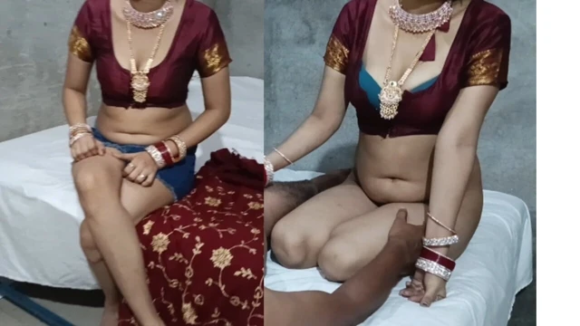 The bride got fucked by her boyfriend shortly before the wedding.