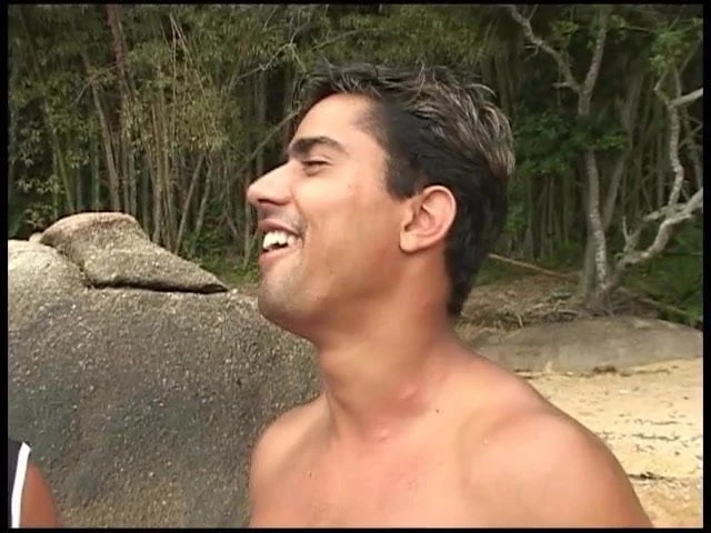 Lucky stud fucks hot, Brazilian babe on the beach