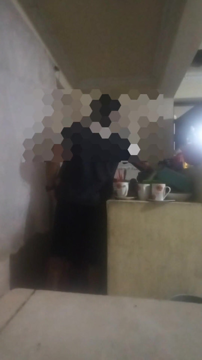 Stunning moment from "Maid fucked in the kitchen (almost discovered by my wife)"