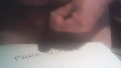 My bf cum for me