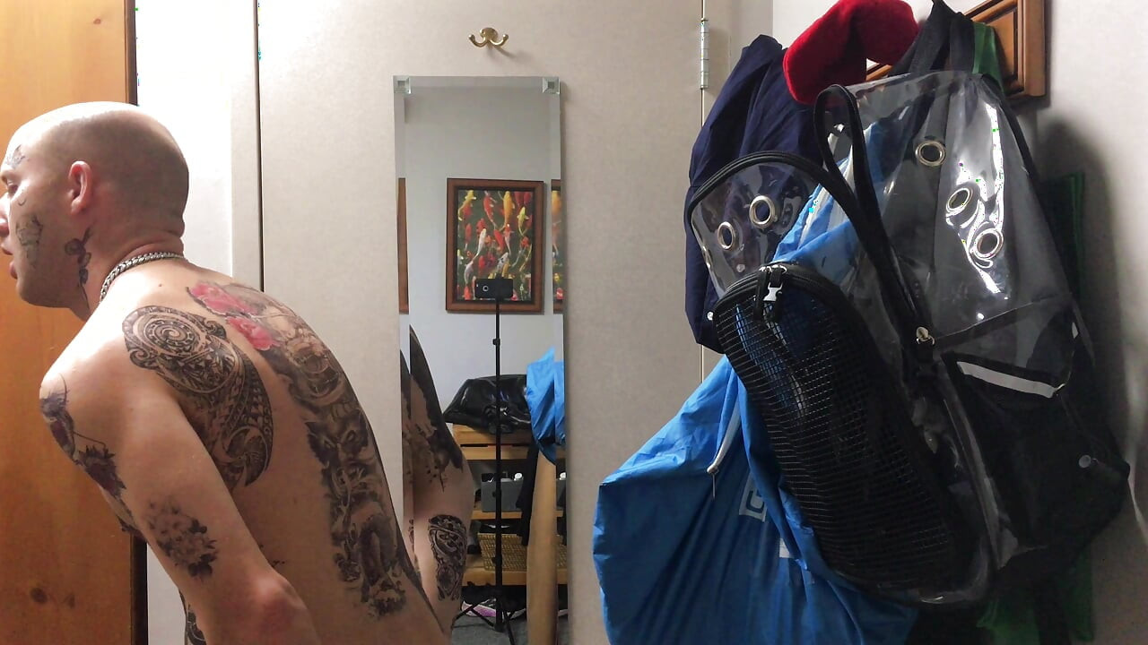 Face Tatted Masturbator