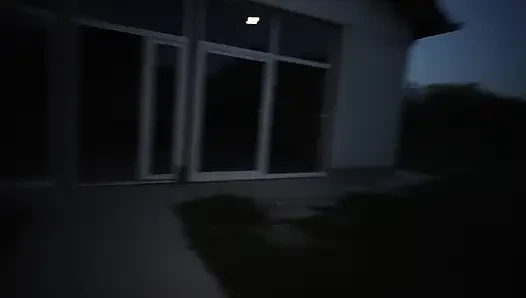 The security guard fucked me hard for a cherry and my sneaky - thrusts - sex on the street