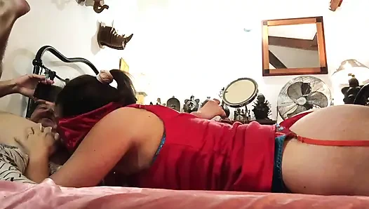 2560tec - French Amateur Fuck in Satin Clothes and Lingerie