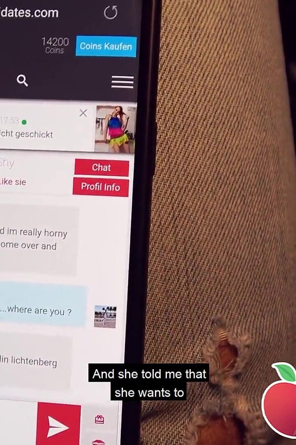 Outdoor BANG! Kessie Shy behind Berlin billboard! (ENGLISH)