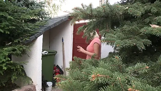 Hot Blonde Neighbor Fucked Hard in Living Room