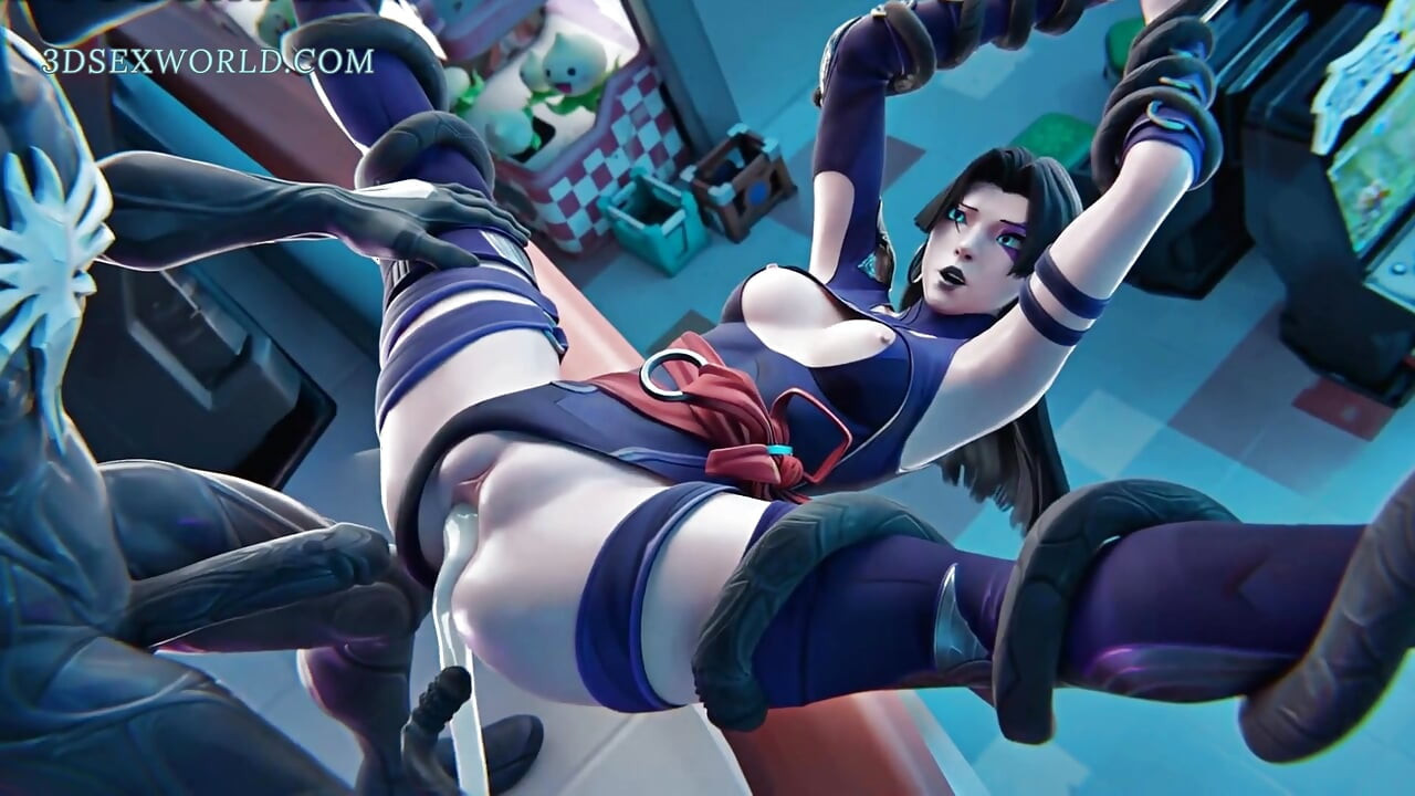 Misforståelsen: Psylocke X Venom (3D Anime Porno)