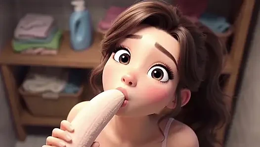 Stepdaughter was doing laundry and I fucked her in the mouth