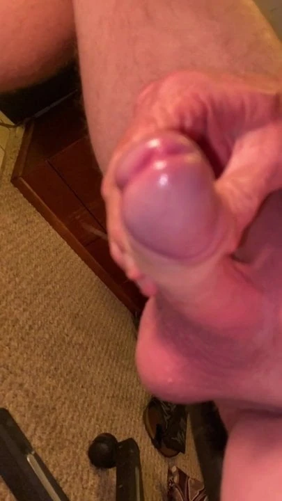 Stroking Uncut Cock