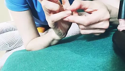 Mi-am pictat unghiile. Asmr
